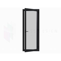 double glazed PVC indoor/outdoor door, standard colour, 90x225, hinged