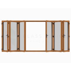 double glazed PVC harmonic doors, Tiger Evolution 82, 228x390cm