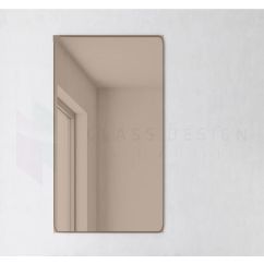 Oglinda dreptunghiulara cantuita colorata bronz 90x140cm, grosime 6mm