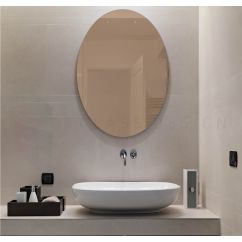 Oval mirror coloured bronze cantuita 60x140 cm thickness 6 mm