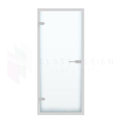 Porta in vetro 90x220 cm, 8 mm su telaio in alluminio